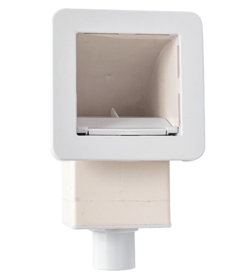 Waterway 510 - 1500 1.5"S X 2" Spigot Front Access Square Spa Skimmer, White – Vita Pool Supply