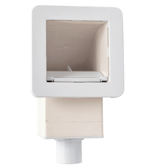 Waterway 510 - 1500 1.5"S X 2" Spigot Front Access Square Spa Skimmer, White – Vita Pool Supply