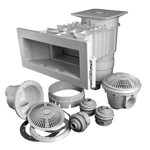 Waterway 545 - 8400 Renegade White In - Ground Skimmer Builder’s Pack 2.5" Spigot / 2" Slip – Vita Pool Supply