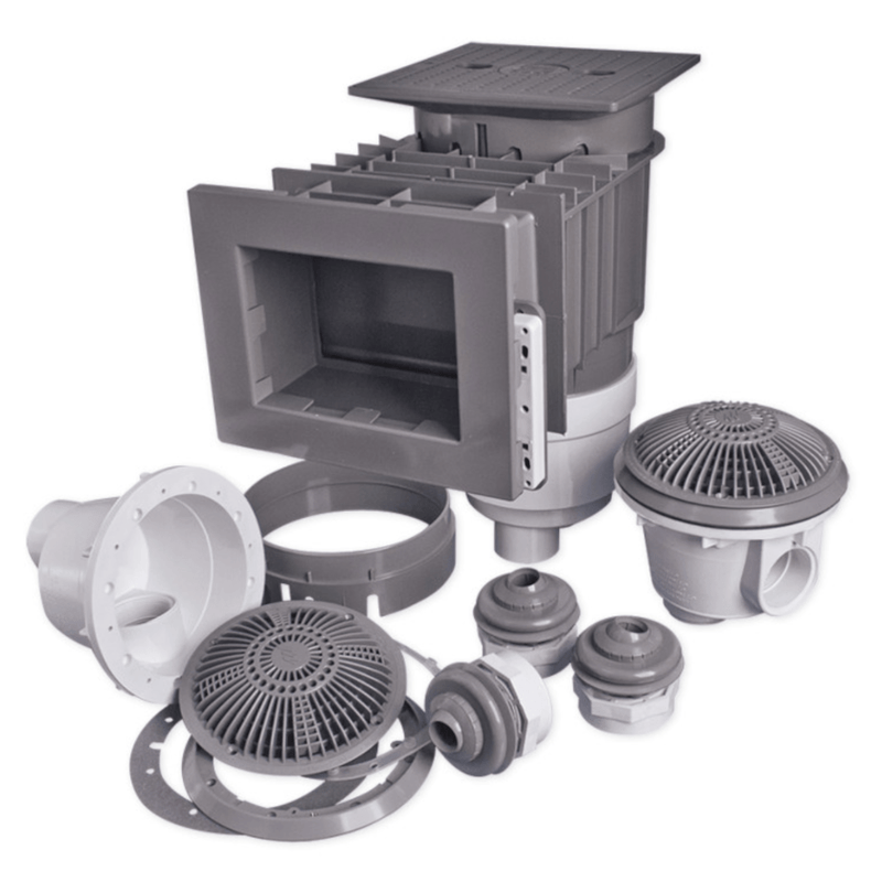 Waterway 545 - 8407 Renegade Gray In - Ground Skimmer Builder’s Pack 2.5" Spigot / 2" Slip – Vita Pool Supply