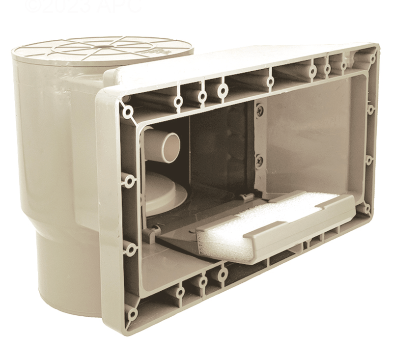 Waterway 560 - C3C60L Flo - Pro II Wide - Mouth Skimmer, Short Throat with Return, White – Vita Pool Supply