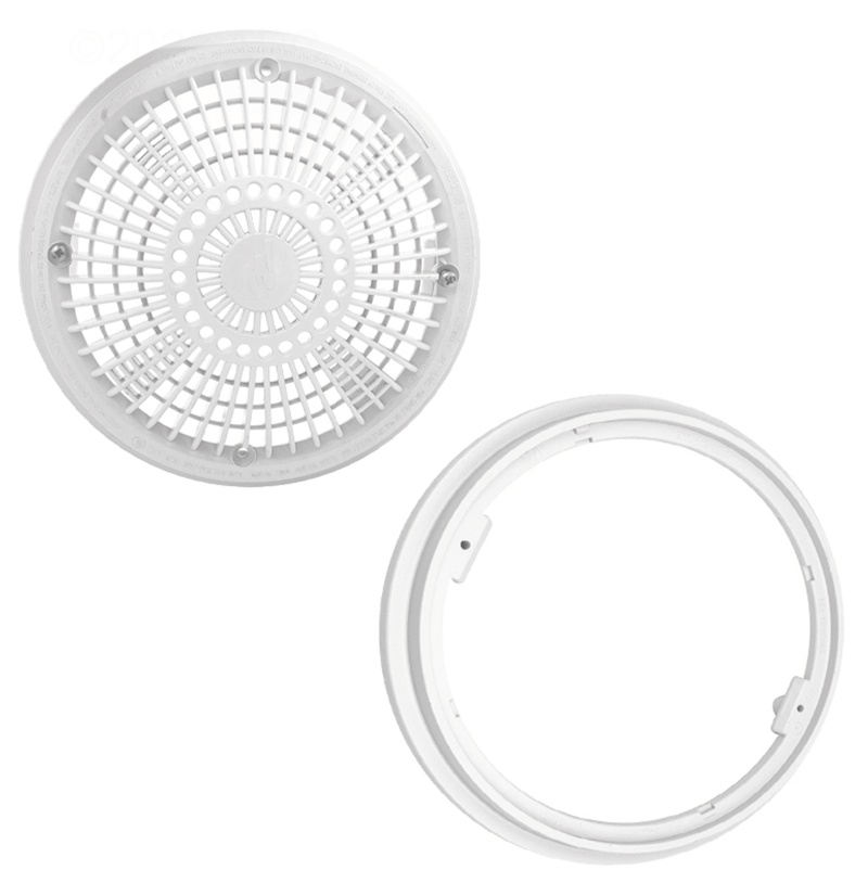 Waterway 640 - 1900 V 10" Round Anti - Vortex AV Cover w/ Frame, White – Vita Pool Supply