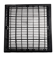 Waterway 640 - 4729 - DKG V 12" X 12" Cover w/ Frame, Dark Gray – Vita Pool Supply