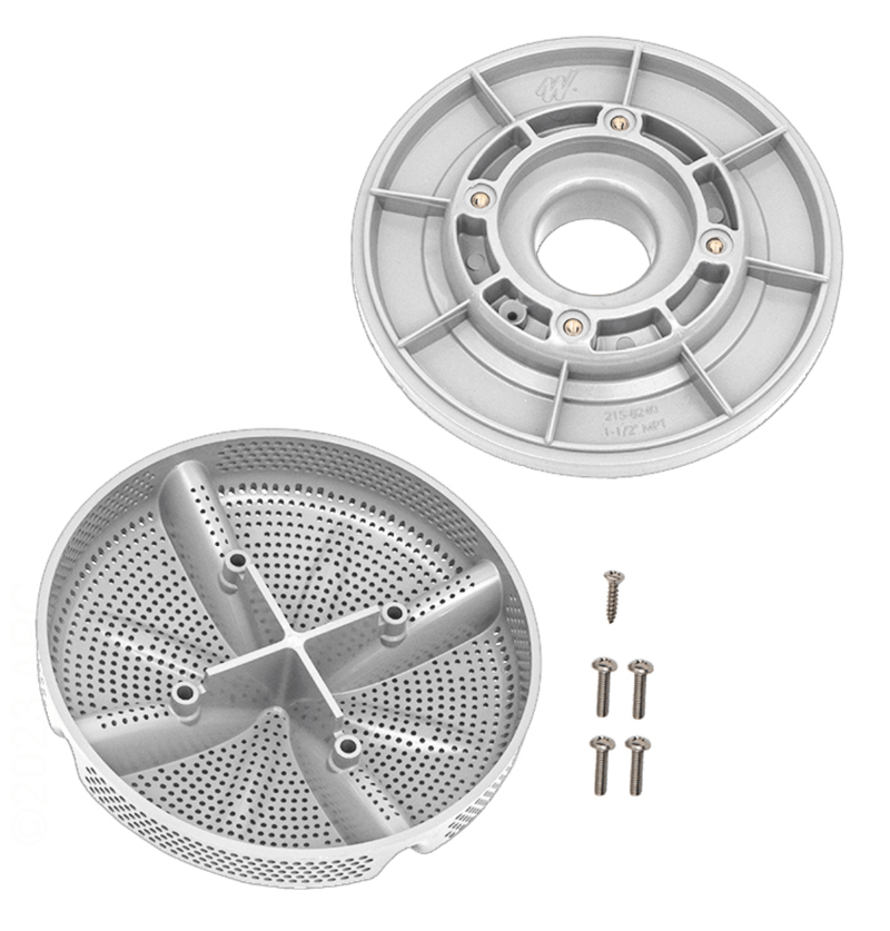 Waterway 640 - 8240 V Ultra Suction with 1.5" Threaded Wall Fitting, 6" White – Vita Pool Supply