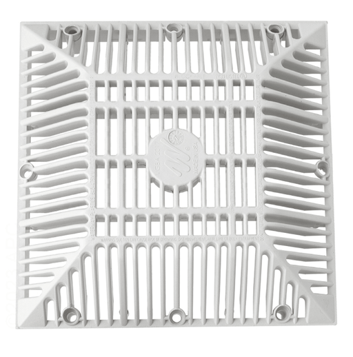 Waterway 642 - 4790 V 9" x 9" Grate & Frame, White – Vita Pool Supply