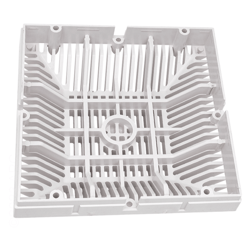 Waterway 642 - 4790 V 9" x 9" Grate & Frame, White – Vita Pool Supply