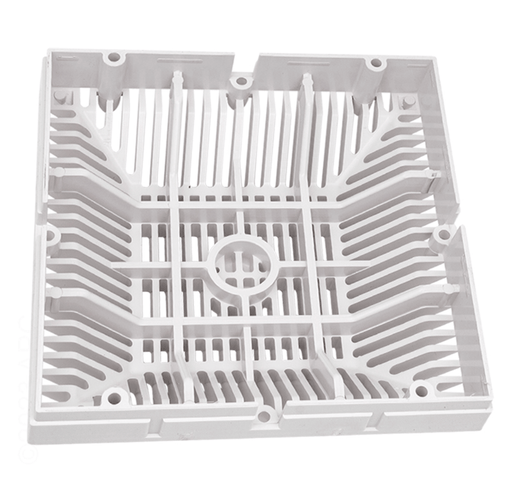 Waterway 642 - 4790 V 9" x 9" Grate & Frame, White – Vita Pool Supply