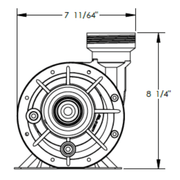 Waterway .75THP Single Speed Hi - Flo II Above Ground Pump (SD - 07 - 1 - T) – Vita Pool Supply