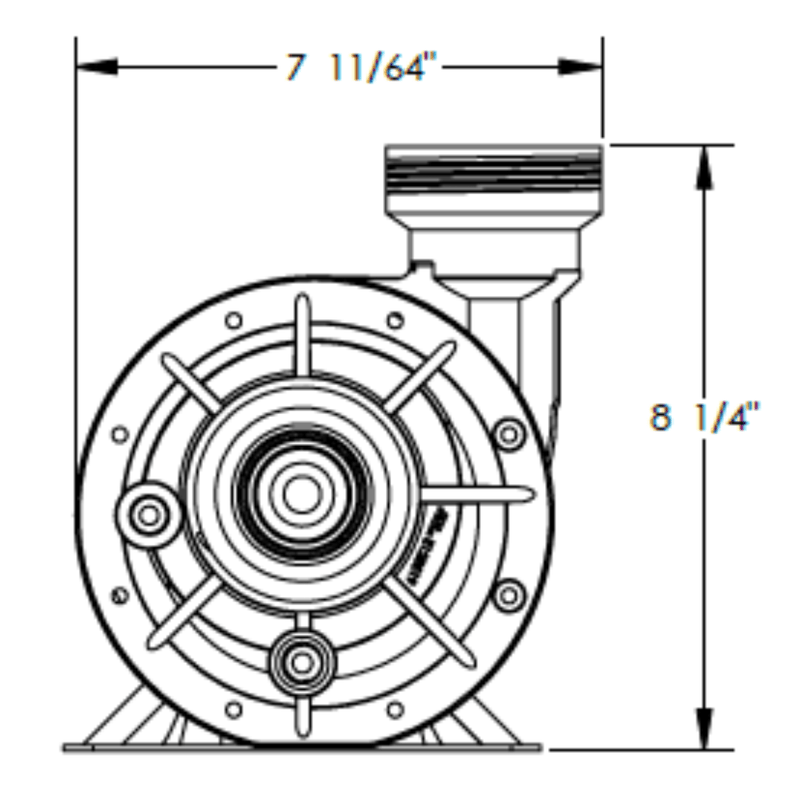 Waterway .75THP Single Speed Hi - Flo II Above Ground Pump (SD - 07 - 1 - T) – Vita Pool Supply
