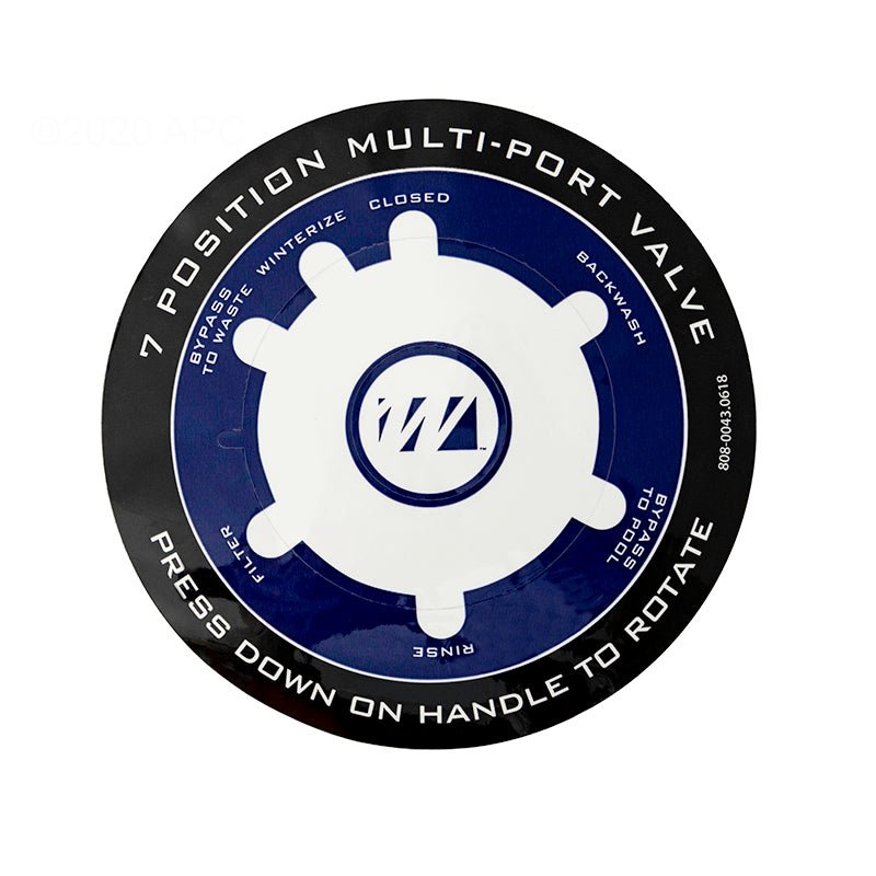 Waterway 808 - 0043 Filter Valve Label Decal Sticker – Vita Pool Supply
