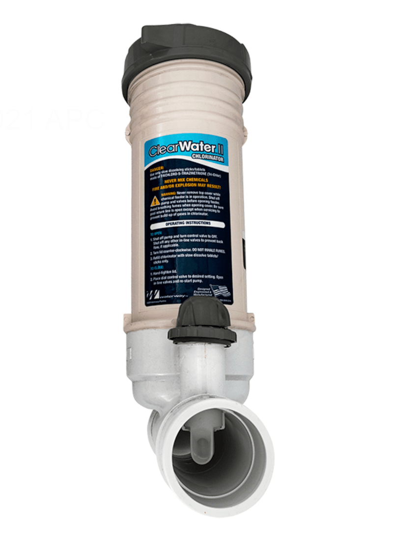 Waterway CLC012 - W In - Line 12 Tablet Feeder, White – Vita Pool Supply