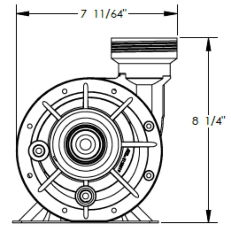 Waterway Hi - Flo II Above Ground Pump with 3' NEMA Cord .95HP (SD - 10 - 1 - N SD101N) – Vita Pool Supply