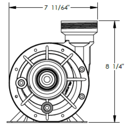 Waterway Hi - Flo II Above Ground Pump with 3' NEMA Cord .95HP (SD - 10 - 1 - N SD101N) – Vita Pool Supply