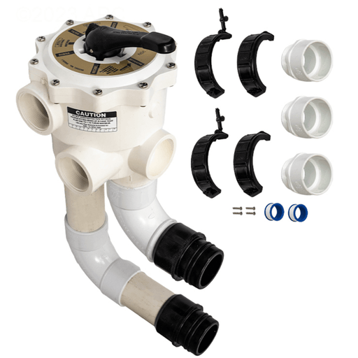 Waterway Multiport Valve 2" Slip with Unions D.E. DE WVD002 – Vita Pool Supply