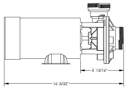 Waterway SD - 10 - 2 - T Hi - Flo II 2 - Speed Above Ground Pump with 3' Twist - Lock Cord, 48 - Frame – Vita Pool Supply