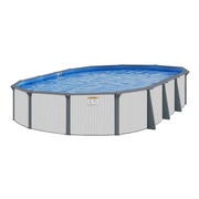 Whitehaven Oval Above - Ground Pool, Skimmer & Liner Included, 52"/54" Wall Height, 7" Resin Top Rails – Vita Pool Supply