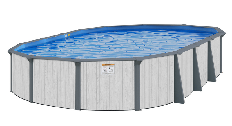 Whitehaven Oval Above - Ground Pool, Skimmer & Liner Included, 52"/54" Wall Height, 7" Resin Top Rails – Vita Pool Supply