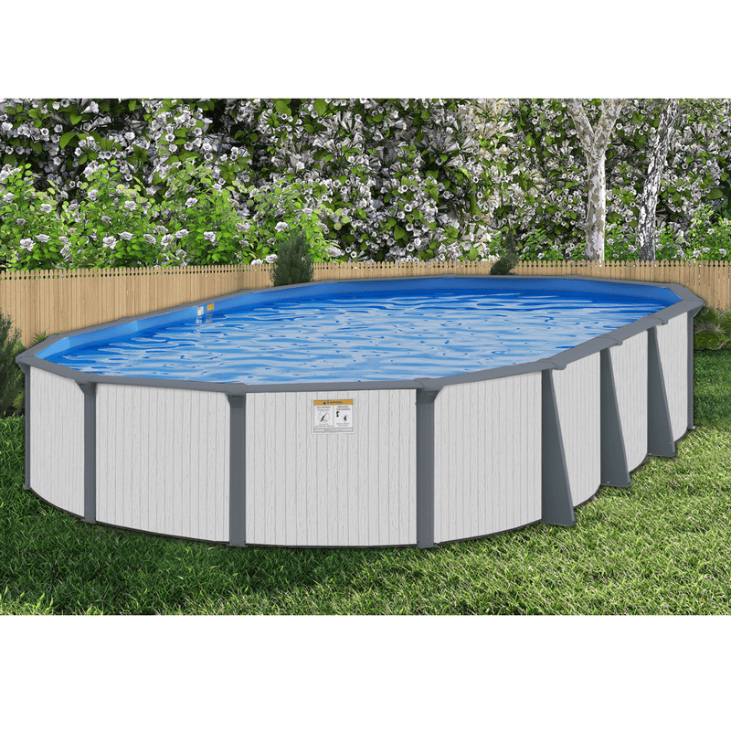 Whitehaven Oval Above - Ground Pool, Skimmer & Liner Included, 52"/54" Wall Height, 7" Resin Top Rails – Vita Pool Supply
