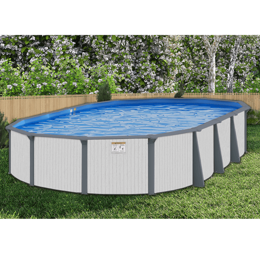 Whitehaven Oval Above - Ground Pool, Skimmer & Liner Included, 52"/54" Wall Height, 7" Resin Top Rails – Vita Pool Supply