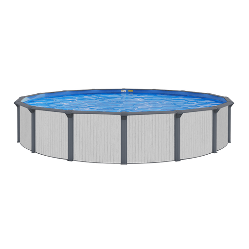 Whitehaven Round Above - Ground Pool, Skimmer & Liner Included, 52"/54" Wall Height, 7" Resin Top Rails – Vita Pool Supply