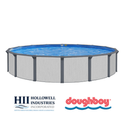 Whitehaven Round Above - Ground Pool, Skimmer & Liner Included, 52"/54" Wall Height, 7" Resin Top Rails – Vita Pool Supply