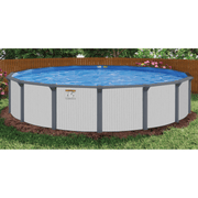 Whitehaven Round Above - Ground Pool, Skimmer & Liner Included, 52"/54" Wall Height, 7" Resin Top Rails – Vita Pool Supply