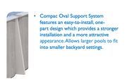 Willow Wood Oval Above - Ground Pool, Skimmer & Liner Included, 52" Wall Height, 8" Resin Top Rails – Vita Pool Supply