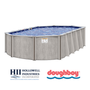 Willow Wood Oval Above - Ground Pool, Skimmer & Liner Included, 52" Wall Height, 8" Resin Top Rails – Vita Pool Supply