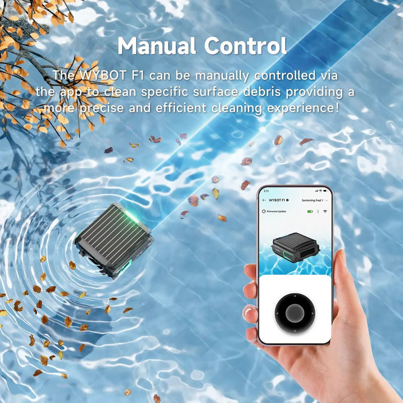 Wybot F1 Skimmer Solar Powered Robotic Surface Cleaner – Vita Pool Supply